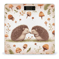 Nature Lovely Hedgehog Lovers Scale for Body Weight High Precision Digital Weight Scales with LCD Display Anti-Slip Sturdy Slim Tempered Glass Bathroom Scale for Home Use