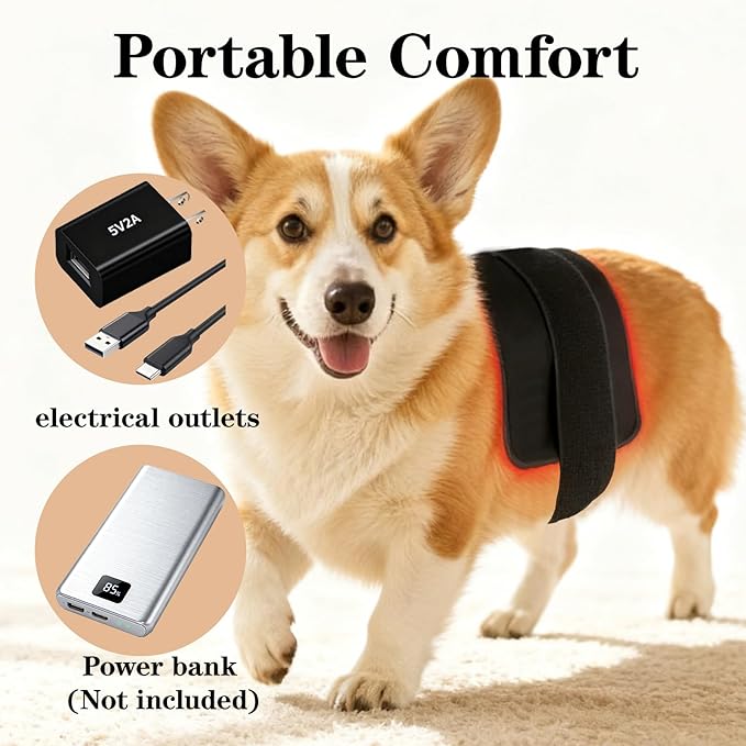 Red Infrared Light Therapy Pad for Pets126-LED 15.7 ×11.8 inch Wearable Infrared Device for Relieve Muscle Soreness (1 Pcs)