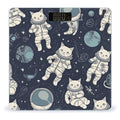 Fun Cat Astronaut Bathroom Scale Ultra-Bright Liquid Crystal Screen Weight Scale Accurate Bathroom Body Scales for Body Weight Bathroom Pet Home Bedroom Gift-Giving
