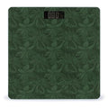 Digital Bathroom Scale for Body Weight Scale with Bright LCD Display High Accuracy Step-On Technology Auto On/Off Hunter Green Floral Petals Pattern Digital Scales 400 Lbs /180kg