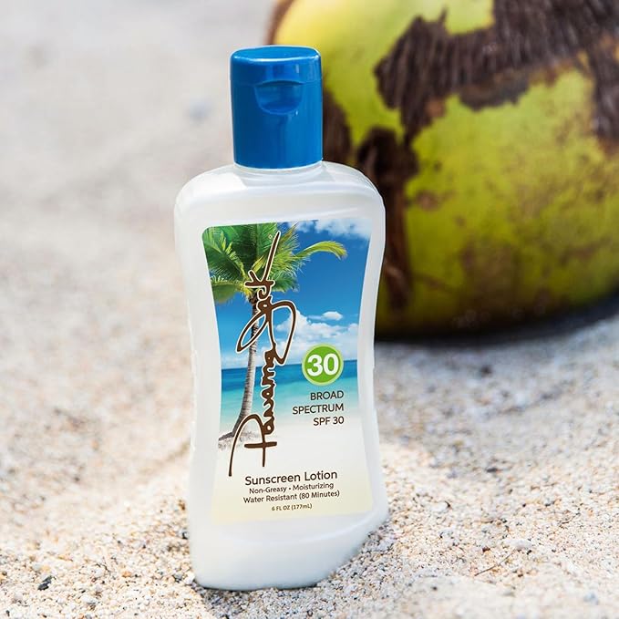 Panama Jack Sunscreen Suntan Lotion - SPF 30 Broad Spectrum UVA/UVB Protection PABA Paraben Gluten &amp Cruelty Free 6 FL OZ (Pack of 2)