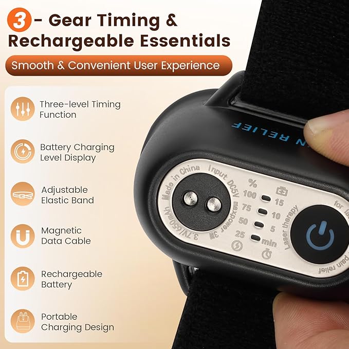 Red Light Therapy Device FLY-31-650nm Red Light &amp 850nm Infrared Light Relieves The Pain for Wrists Ankles Knees and Other Joints - Portable Body Care Tool