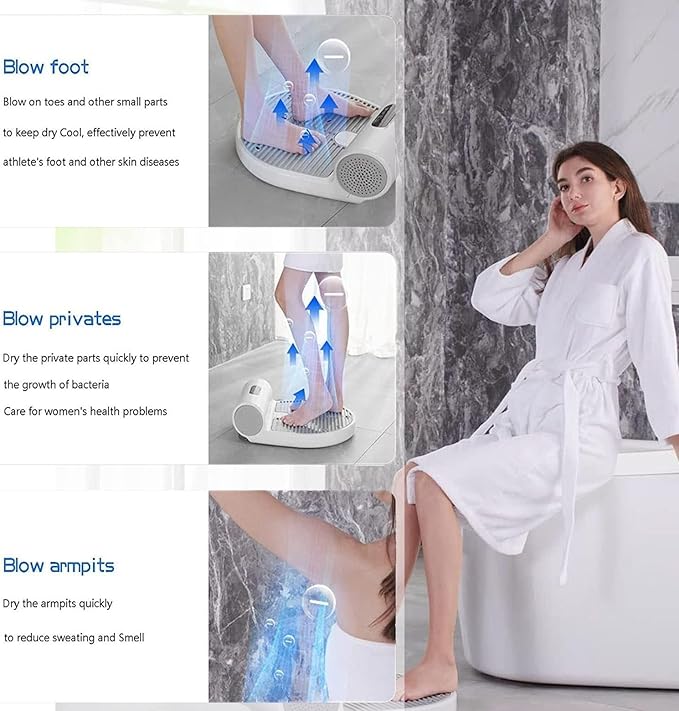 Full Body Dryer Waterproof Hand Dryer with Negative Ions Hot Cool Air Modes Touch Screen for Bathroom and Household Use