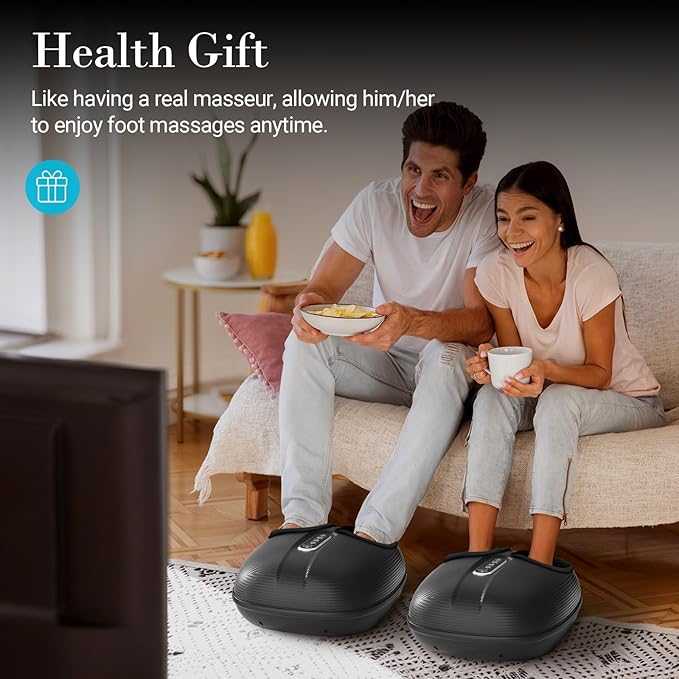 Foot Massager with Heat FSA Eligible HSA Shiatsu Feet Massager with Remote Control Multi-Level Compression Deep Knead Foot Massage for Neuropathy &amp Plantar Fasciitis Gifts for Women Men
