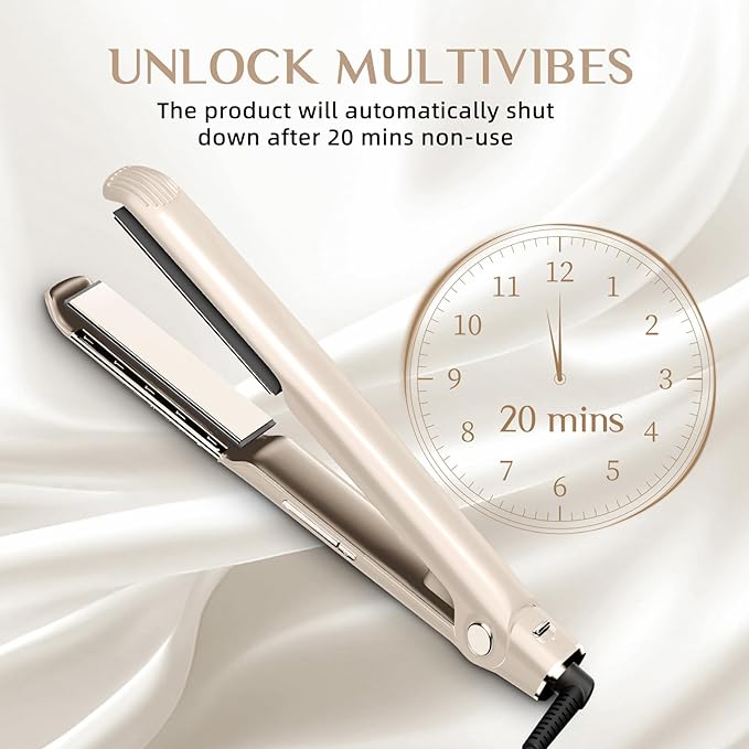 RUCHA 2 in 1 Straightener and Curler 200 Million Negative Ions Air Suspended Hair Straightener