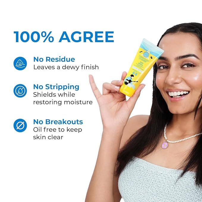 Conscious Chemist® Sun Drink Hybrid SPF 50 PA++++ Sunscreen Unwind Edition | Water Resistant  Ceramides &amp Milk Thistle Extract | UVA/UVB Protection | All Skin Type | No White Cast | Cruelty Free