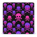 Energy Saving Scale Bathroom Weighing Scale Smart Scale for Body Weight Digital Purple and Pink Crossbones Skull