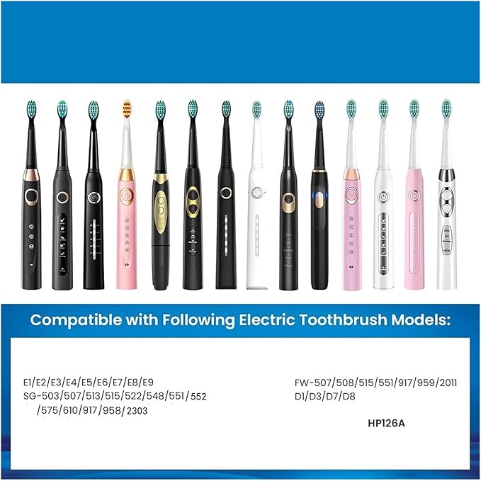 12Pcs Replacement Brush Heads Toothbrush HeadCompatible for Seago/Fairywill Bristle Tooth(Pink)