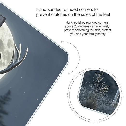 Moonlight Deer Digital Bathroom Scale for Body Weight Weighing Scale with Backlit LCD Display High Precision Measurements &amp Measures Weight Up to 180kg