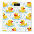 Men's Fashion Automatic Switch Digital Bathroom Weighing Scale Smart Scale Cute Funny Cartoon Yellow Rubber Ducks Bubbles