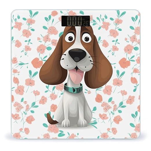 Funny Dog Smart Scale for Body Weight Accurate Bathroom Scale with LED Display Digital Weight Scales Weighing Machine High Precision Scales for Bath Home