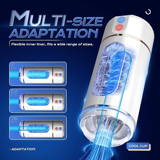 Male Masterburbatar Hands Free with 10 Vibration Sucking Massagers Modes Automatic Male Mastusbafor Tight Sleeve Hoodies Pussy Pocket Silicone Electric Massager Machine PW101446 (White)
