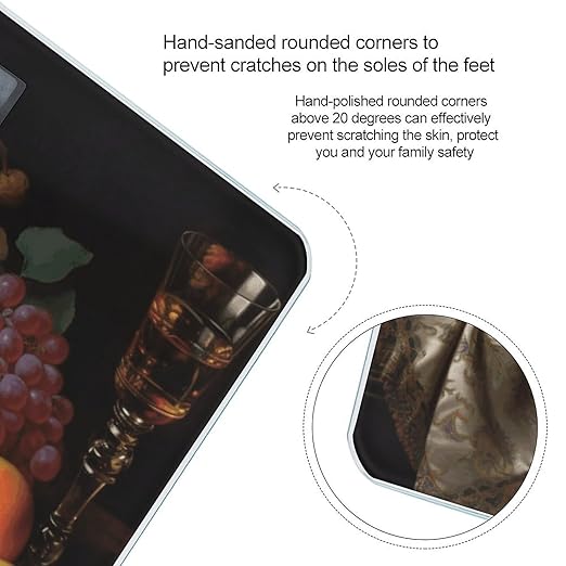 Fruit Weight Scale for Body Weight Digital Bathroom Scale High Capacity Accurate Digital Weighing Scales and Easy-to-Read on Backlit LCD Display Scales