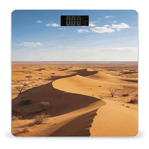 Kalahari Smart Scale for Body Weight Digital Bathroom Scale Toughened Glass Weight Scale with Large LCD Backlight Display High Precision Scales Weighing Machine
