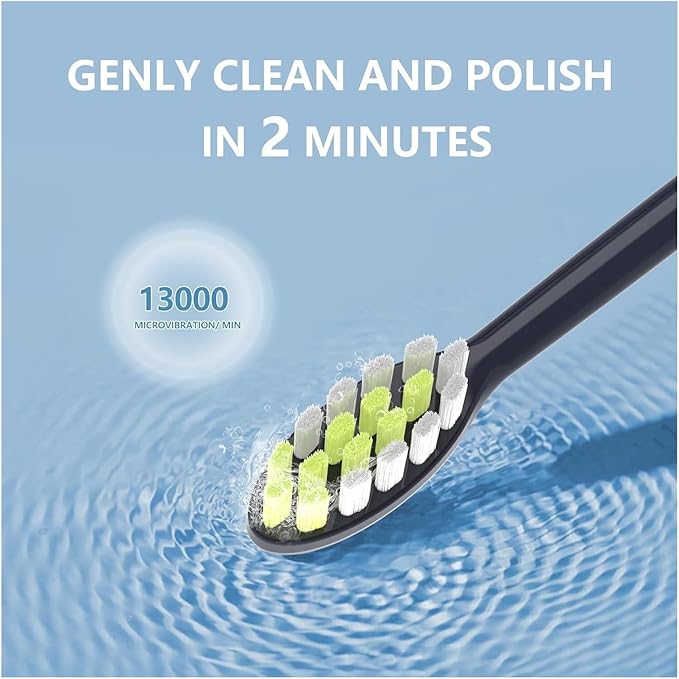 Compatible for 4Pack Replacement Toothbrush Heads Compatible with Ph One Soni Care Electric Head HY1100 HY1200 BH1022(8pcs Sage)