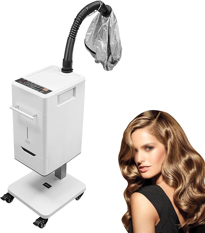 Nano Hair Steamer Anion Hair Color Processor 110V 500W Professional Hair Care Hair Repair Salon Spa Kit with Wheels Vertical Nano Hair Steamer Machine Beauty Salon Hair Steamer