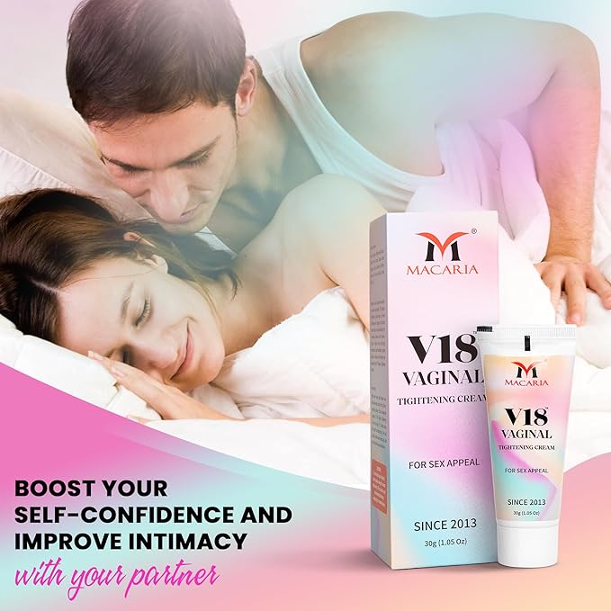 MACARIA V18 Instant tight Vaginal Tightening Cream Gel - Instant firmming And Rejuvenation for women - Feminine care - Feel confidend And Refreshed