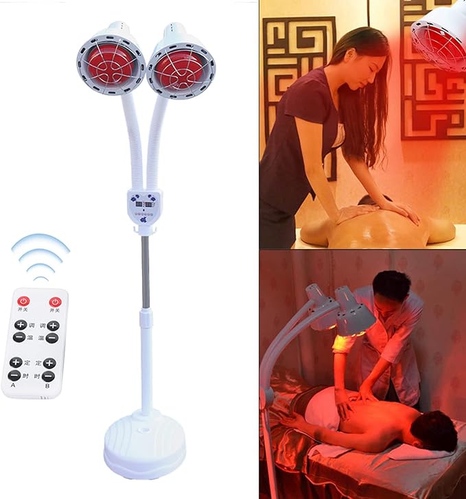 DYRABREST 110V Beauty Salon Heat LampSingle-Head Red-Light Roasting Lamp for Body Relieve Joint Pain and Muscle Aches (2)
