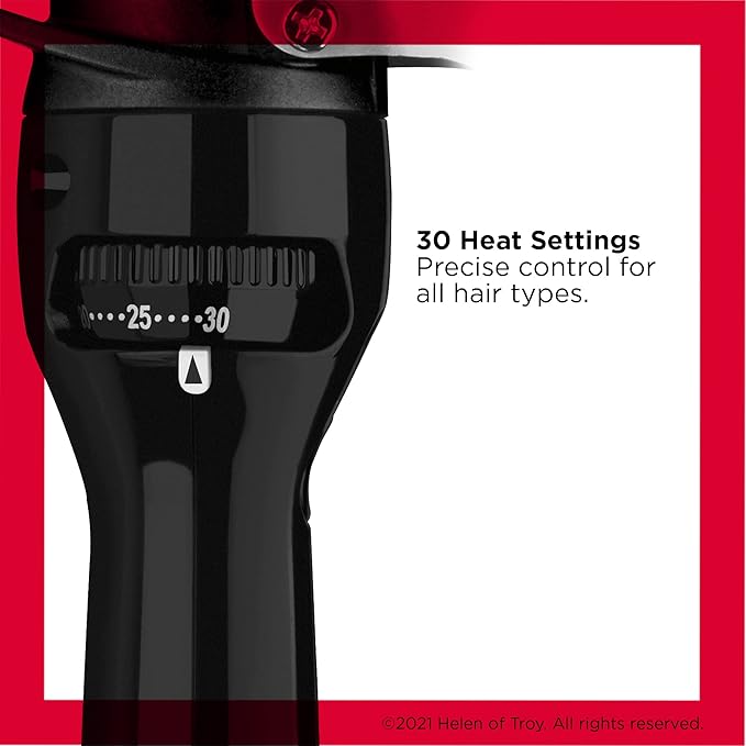 Revlon Perfect Heat Triple Ceramic Curling Iron Bundle with 1/2 Inch and 3/4 Inch Barrels for Silky Smooth Curls
