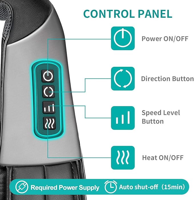 Nekteck Shiatsu Neck and Back Massager Shiatsu Foot Massager