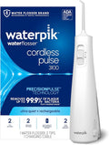 Waterpik Cordless Pulse 3100 Rechargeable Portable Water Flosser for Teeth Gums Braces Care and Travel with 2 Flossing Tips Waterproof for Shower Use ADA Accepted WF-20 White Amazon Exclusive