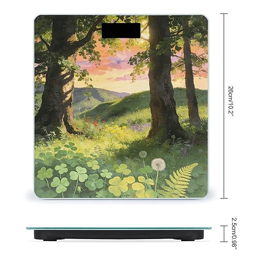 Everything Grows Smart Scale for Body Weight Digital Bathroom Scale Toughened Glass Weight Scale with Large LCD Backlight Display High Precision Scales Weighing Machine