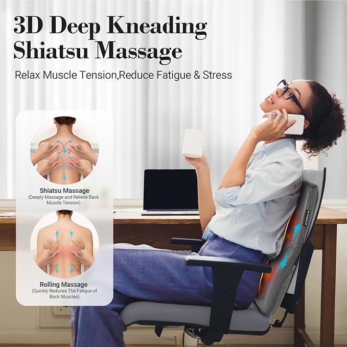 Foot Massager and Low Back Massager with Heat