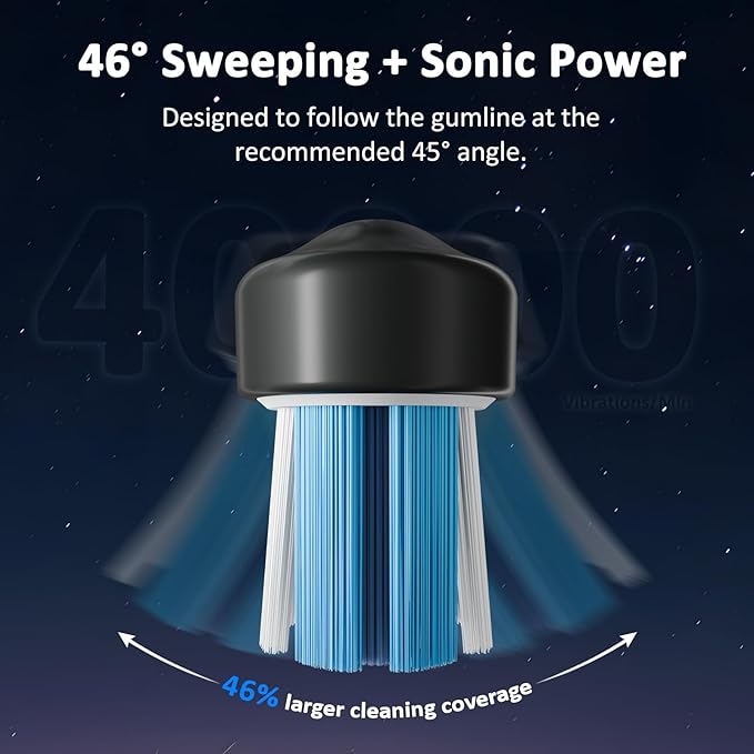 Marchpower 3-in-1 Electric Toothbrush with Water Flosser 3.0 Sonic Toothbrush with Sweeping Oscillation &amp Water Flossing Cordless Portable Flossing Toothbrush Combo for Adults Travel &amp Dail