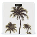 Palm Tree Bathroom Scale Large LCD Backlight Display Digital Scale Rounded Corners Body Scales Automatic Power On/Off Bathroom Scales for Home Bedrooms