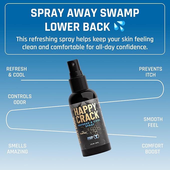 Derm Dude Happy Sack Happy Crack &amp Holy Foot Cream Set | Ball Deodorant Deodorant &amp Foot Cream | With DeoPlex for Odor Control | Made with Naturally Derived Ingredients | MVP Scent