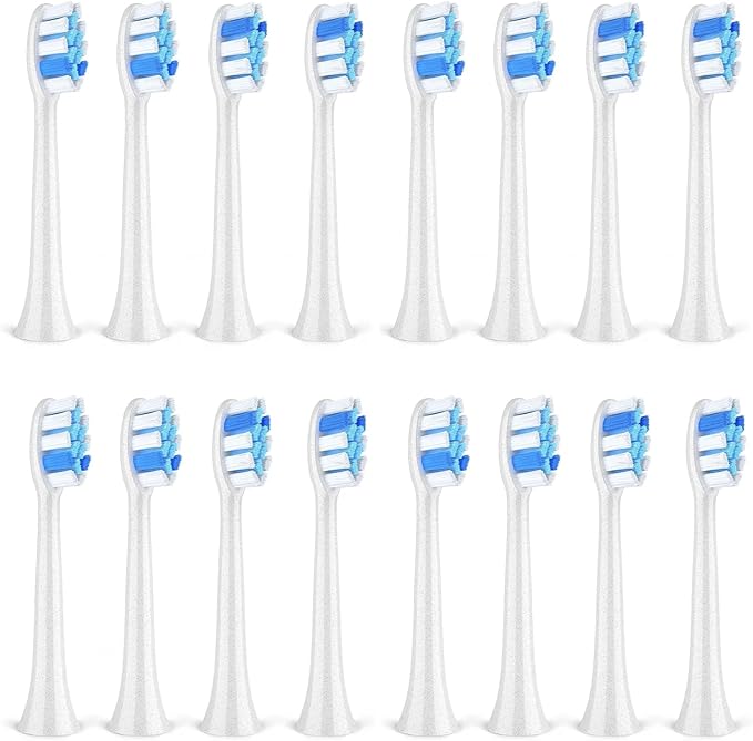 Electric Toothbrush HeadsCompatible for Fairywill P11 T9 P80 16pcs(16WHITE)