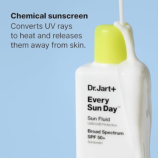 Dr.Jart+ Every Sun Day Sun Fluid Korean Sunscreen SPF 50+ for Face | Korean Skin Care 3.38 Fl Oz