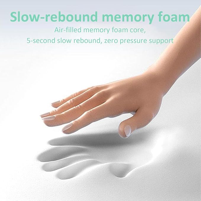 Neck Massager Rechargeable 3 in 1 Neck Massager Electric Cervical Pillow Hump for Shoulder Heating &amp Stress Relieving Ergonomic Memory Foam Pillow (Space Gray)