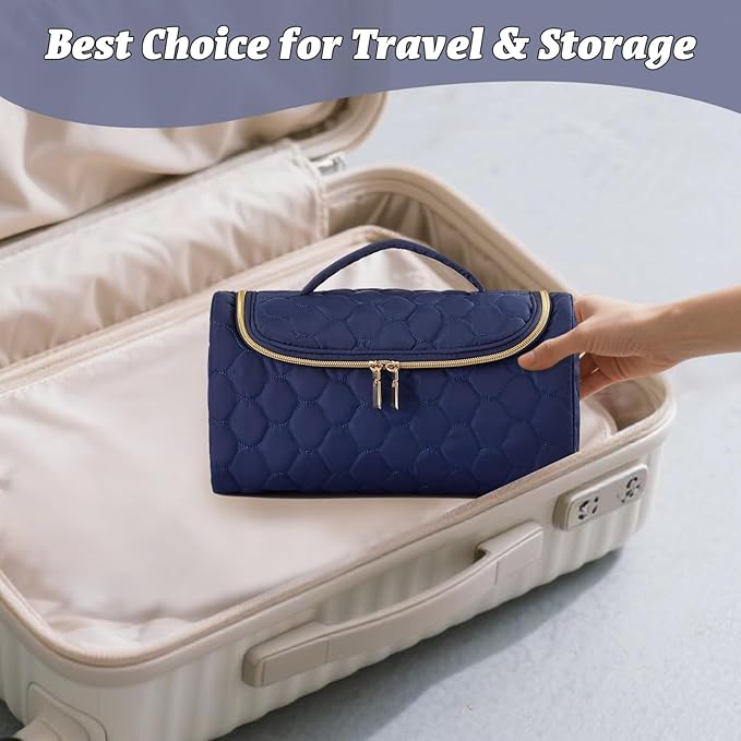 Travel Case for Dyson Airwrap Complete Style Portable Padded Storage Bag with Hanging Hook Fits All Dyson Airwrap Models &amp Attachments Blue