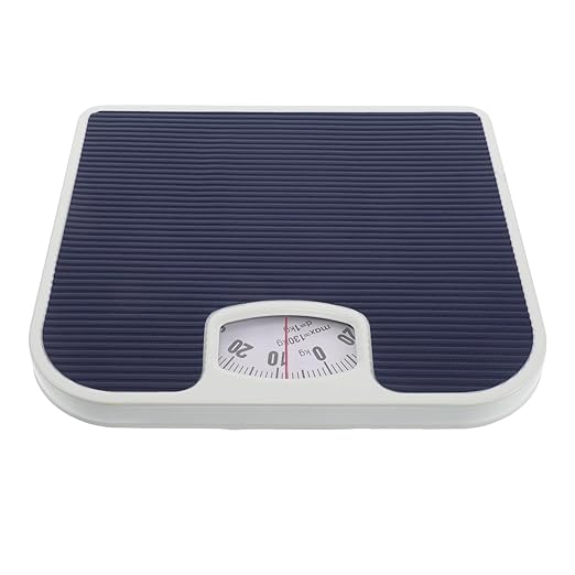 GALPADA Analog Mechanical Bathroom Scale Dark Blue Accurate Bathroom Scale for Home Health Monitoring