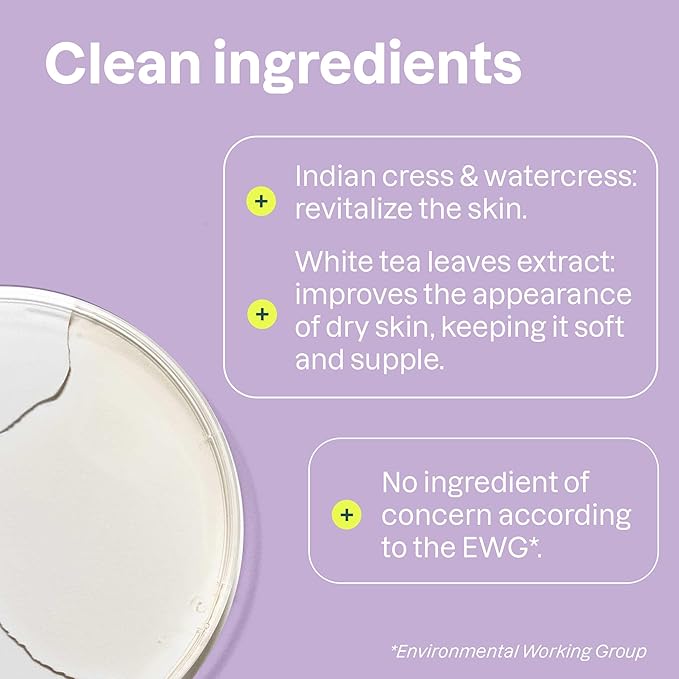 Bundle of ATTITUDE Body Wash EWG Verified Dermatologically Tested Plant and Mineral-Based Vegan Personal Care Products White Tea Leaves 16 Fl Oz + Body Cream White Tea Leaves 8 Fl Oz
