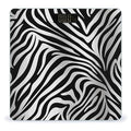 Zebra Print Bathroom Scale Weight Scale for Body WeightHighly Accurate Digital Weighing Machine Clear LED Display Digital Bathroom Body Scale 400lb/182kg