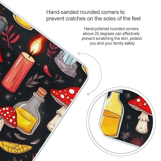 Men's Fashion Automatic Switch Digital Bathroom Weighing Scale Smart Scale Witch Witchy Goth Magic Mushrooms
