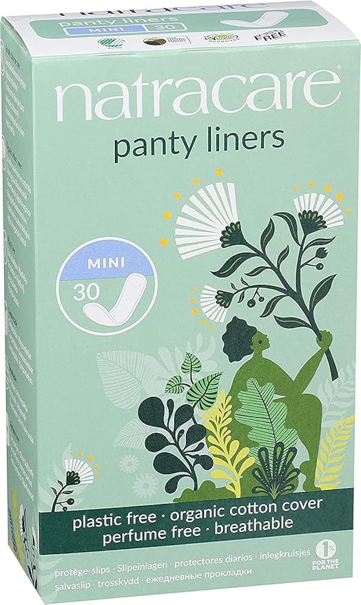 Natracare Panty Liners Mini 30 Count (6 Pack)