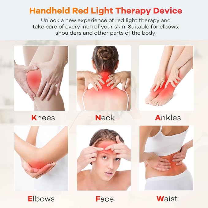 AFFLAT Red Light Therapy Flashlight for Pain Relief – Portable Infrared &amp Near Infrared Light Therapy Device for Joint Muscle Body &amp Face Inflammation 3 Wavelengths 4 Professional Combinat