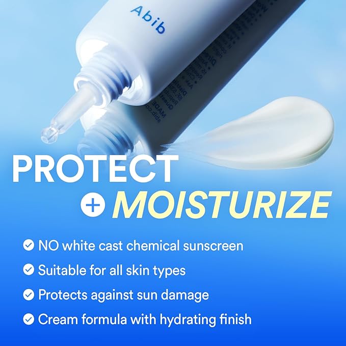 Abib Airy&ampWatery Sun Care Duo SPF50+ Broad Spectrum Duo Oil Control &amp Hydrating Sunscreen Set No White Cast Lightweight Korean Sunscreen 2 Count