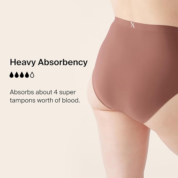 KNIX Super Leakproof High Rise Period Underwear for Women Machine Washable Reusable (1 Pack)