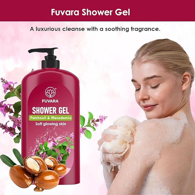 FAVRAVA Panchtoli Body Wash 1 Lit Pack 1 | Nourishing &amp Moisturizing Shower Gel for Men &amp Women | Gentle Cleansing Soft Smooth Skin &amp Daily Hydrating Bath Care for All Skin Types