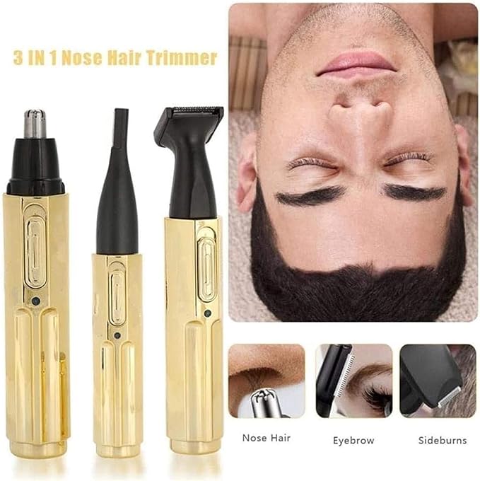 Electric Facial &amp Body Trimmer Wet &amp Dry - for Eyebrow Legs Nose &amp Ear Hair Removal - All-in-1 Painless Precision Razor Shaver for Women and Men
