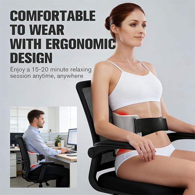 Portable Red Light Belt for Body LED Light Wrap for Back Shoulder Waist Supports Muscle Relaxation and Comfort Gift for Men Women