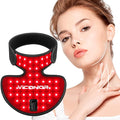 Viconor Neck and Chest Red Light Therapy FDA Cleared Red and Infrared Light Therapy for Body Firming Beauty Device for Smoother Firmer and Glowing Skin at Home and Travel