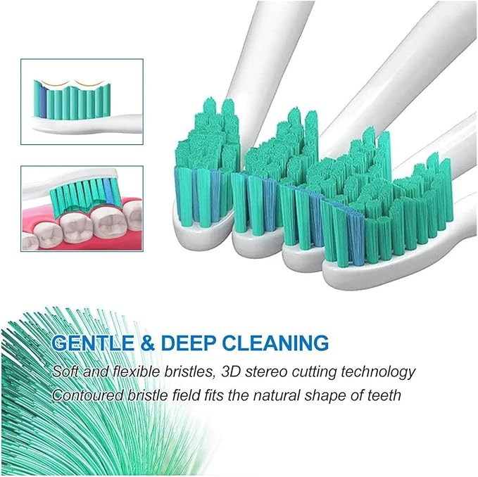 20-32pcs Replacement Toothbrush HeadsCompatible for with Brush Head 1100 2100 4100 4300 5100 5300 6100(24pcs)