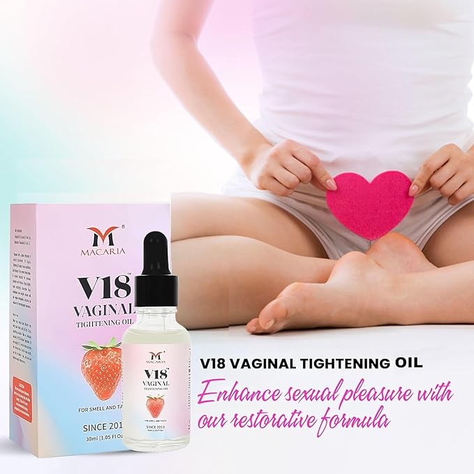 MACARIA V18 Vaginal Tightening Cream Tightening Gel for Pussy Yoni Narrows Vaginal Walls Improves Vagina Health Enhances Intimate Sensitivity Restoring Self-Confidence
