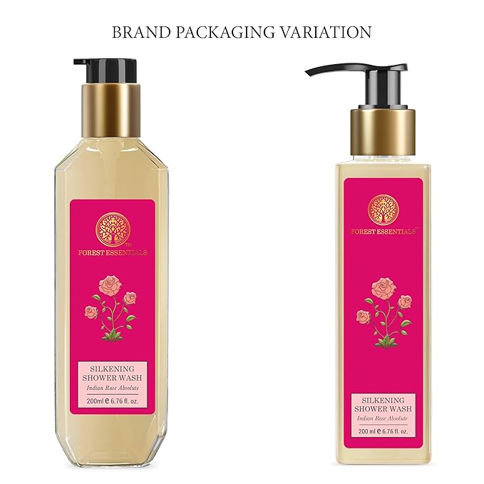 Forest Essentials Silkening Shower Wash - Indian Rose Absolute - 200ml