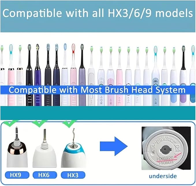 24-32pcs Electric Toothbrush Replacement Heads Compatible for Brush Click-on Handles(24pcs)
